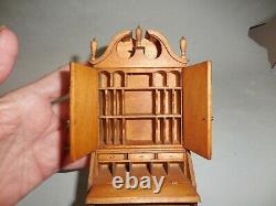 Dollhouse Miniature Jim Gans Highboy Secretary Rare 1980