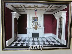 Dollhouse Miniature Ooak Palatial Room Box/diorama