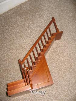 Dollhouse Miniature Staircase Wooden Step Stair Furniture Dolls House decor 1/6