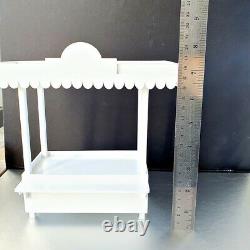 Dollhouse Miniatures Flower Kiosk Counter Handmade Doll House Decoration Set