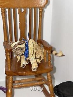 Dollhouse cat miniature Realistic OOAK 112 Dolls House sphynx Cat Egypt mummy