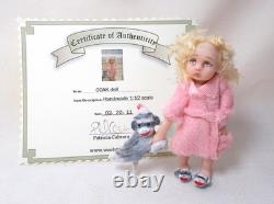 Dollhouse miniature ARTISAN PATRICIA CABRERA HANDMADE DOLL (B) SEE DESCRIPTION
