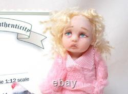 Dollhouse miniature ARTISAN PATRICIA CABRERA HANDMADE DOLL (B) SEE DESCRIPTION