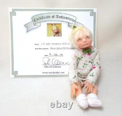 Dollhouse miniature ARTISAN PATRICIA CABRERA HANDMADE DOLL (C) SEE DESCRIPTION