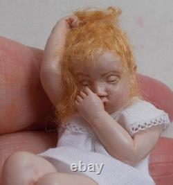 Dollhouse miniature ARTISAN SUSAN SCOGIN MINIATURE DOLL LTD EDITION No. 132/500