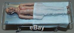 Dollhouse miniature handcrafted 1/12th scale Autopsy body on table Medical