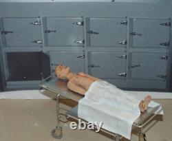 Dollhouse miniature handcrafted 1/12th scale Autopsy body on table Medical