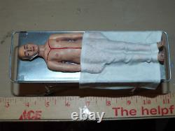 Dollhouse miniature handcrafted 1/12th scale Autopsy body on table Medical