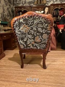 Dolls House 1/12 Scale Miniature Artisan 4 Piece Suite Sofa Armchairs Quality