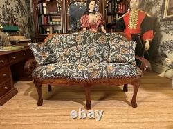 Dolls House 1/12 Scale Miniature Artisan 4 Piece Suite Sofa Armchairs Quality