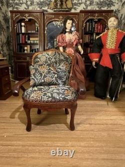 Dolls House 1/12 Scale Miniature Artisan 4 Piece Suite Sofa Armchairs Quality