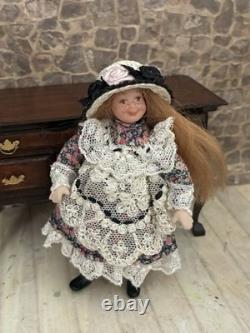 Dolls House 1/12 Scale Miniature Artisan Porcelain Girl Doll, Jill Bennett
