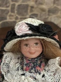 Dolls House 1/12 Scale Miniature Artisan Porcelain Girl Doll, Jill Bennett
