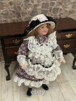 Dolls House 1/12 Scale Miniature Artisan Porcelain Girl Doll, Jill Bennett