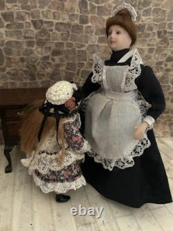 Dolls House 1/12 Scale Miniature Artisan Porcelain Girl Doll, Jill Bennett