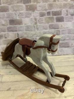 Dolls House 1/12 Scale Miniature Artisan Quality Vintage Wooden Rocking Horse