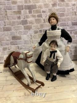 Dolls House 1/12 Scale Miniature Artisan Quality Vintage Wooden Rocking Horse