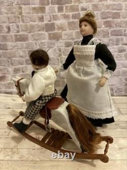 Dolls House 1/12 Scale Miniature Artisan Quality Vintage Wooden Rocking Horse