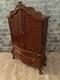 Dolls House 1/12 Scale Miniature Bespaq Walnut Dutch Baby Cupboard Cabinet