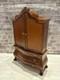 Dolls House 1/12 Scale Miniature Bespaq Walnut Dutch Baby Cupboard Cabinet