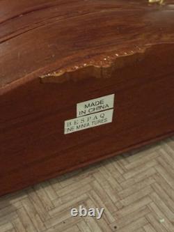 Dolls House 1/12 Scale Miniature Bespaq Walnut Dutch Baby Cupboard Cabinet