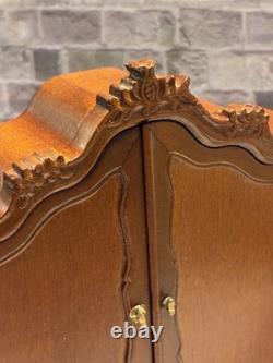 Dolls House 1/12 Scale Miniature Bespaq Walnut Dutch Baby Cupboard Cabinet