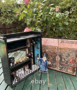 Dolls House 1/12 Scale Miniature Customised Alchemist Room Box Shop & Accs Ooak