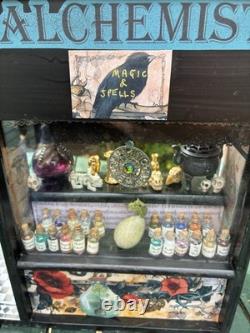 Dolls House 1/12 Scale Miniature Customised Alchemist Room Box Shop & Accs Ooak