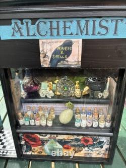 Dolls House 1/12 Scale Miniature Customised Alchemist Room Box Shop & Accs Ooak