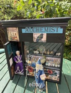 Dolls House 1/12 Scale Miniature Customised Alchemist Room Box Shop & Accs Ooak