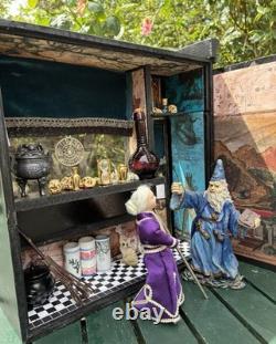 Dolls House 1/12 Scale Miniature Customised Alchemist Room Box Shop & Accs Ooak