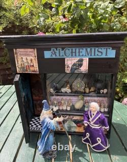 Dolls House 1/12 Scale Miniature Customised Alchemist Room Box Shop & Accs Ooak