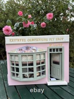 Dolls House 1/12 Scale Miniature Customised Lady & The Tramp Pet Shop Room Box