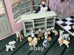 Dolls House 1/12 Scale Miniature Customised Lady & The Tramp Pet Shop Room Box