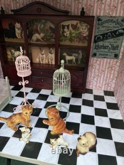 Dolls House 1/12 Scale Miniature Customised Lady & The Tramp Pet Shop Room Box