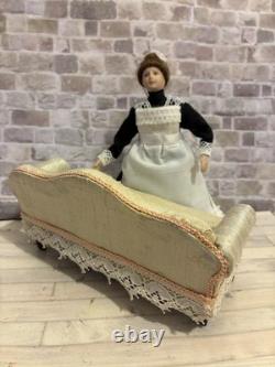 Dolls House 1/12 Scale Miniature Customised Silk 3 Piece Suite Sofa Armchairs