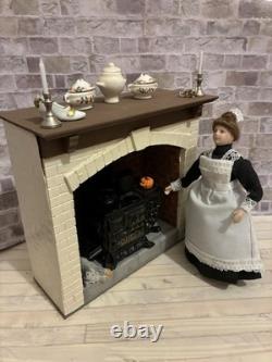 Dolls House 1/12 Scale Miniature Fireplace Surround Queens Stove'Cinderella