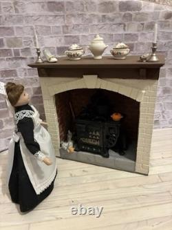 Dolls House 1/12 Scale Miniature Fireplace Surround Queens Stove'Cinderella