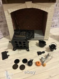 Dolls House 1/12 Scale Miniature Fireplace Surround Queens Stove'Cinderella