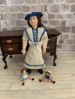 Dolls House 1/12 Scale Miniature Minnie Maria Painted Pewter Raggedy Ann & Andy
