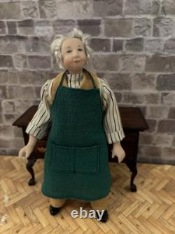 Dolls House 1/12 Scale Miniature Quality Artisan DCT Man Gardener Porcelain Doll