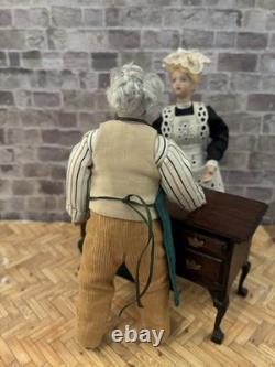 Dolls House 1/12 Scale Miniature Quality Artisan DCT Man Gardener Porcelain Doll
