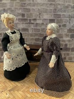 Dolls House 1/12 Scale Miniature Quality Artisan Older Lady Porcelain Doll