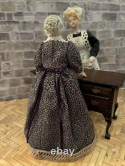 Dolls House 1/12 Scale Miniature Quality Artisan Older Lady Porcelain Doll