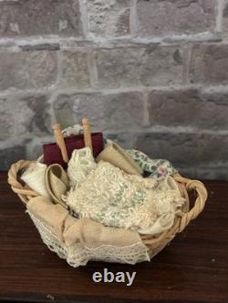 Dolls House 1/12 Scale Miniature Quality Laundry Washing Set Mangle Accessories