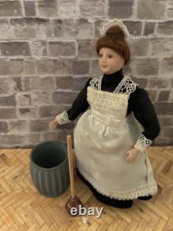 Dolls House 1/12 Scale Miniature Quality Laundry Washing Set Mangle Accessories