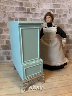 Dolls House 1/12 Scale Miniature Rare Queens Collection Tallboy Chest Of Drawers
