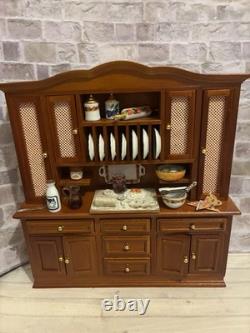 Dolls House 1/12 Scale Miniature Reutter Kitchen Cabinet Dresser & Accessories