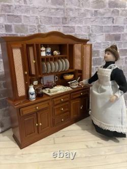 Dolls House 1/12 Scale Miniature Reutter Kitchen Cabinet Dresser & Accessories