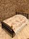 Dolls House 1/12 Scale Miniature Reutter Victorian Black Metal Double Bed